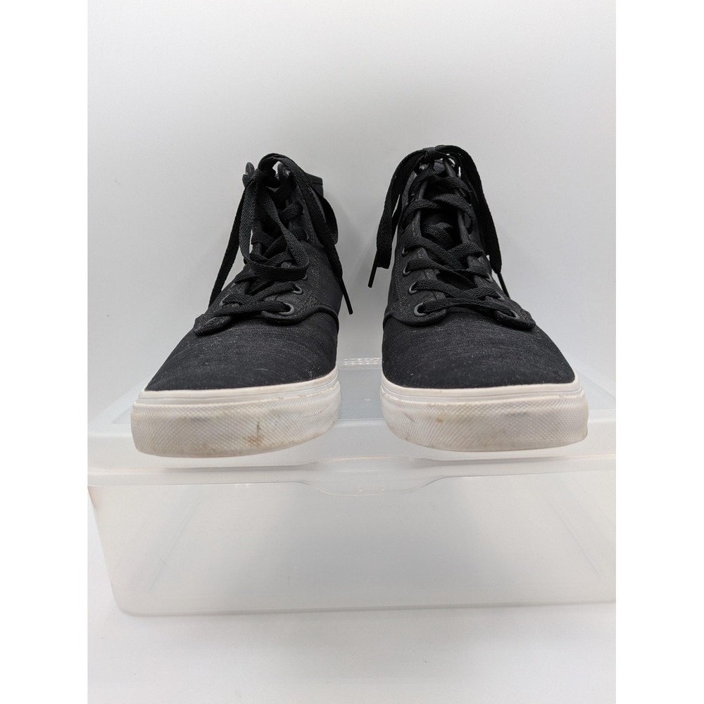 Vans High Top Sneakers Womens 11 Black Floral Lined Lace Up Skate Shoes - Picture 7 of 12